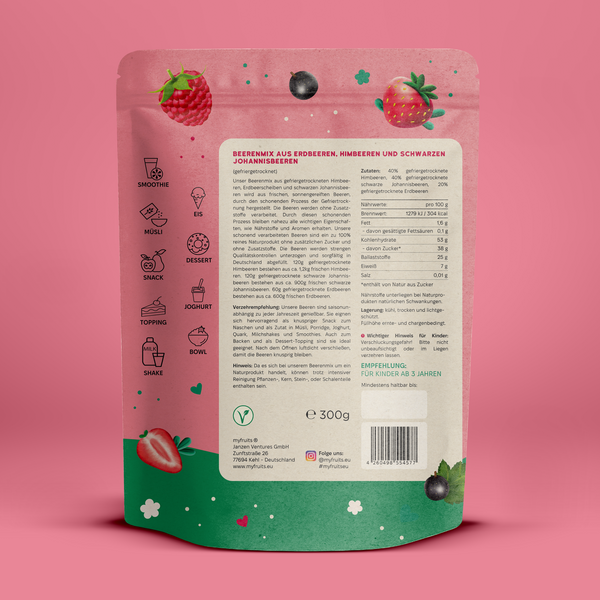 Beeren Mix - Happy Morning, gefriergetrocknet