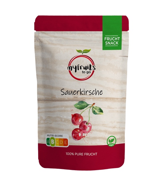 sauerkirsche kirsche gefriergetrocknet obst frucht früchte snack to go
