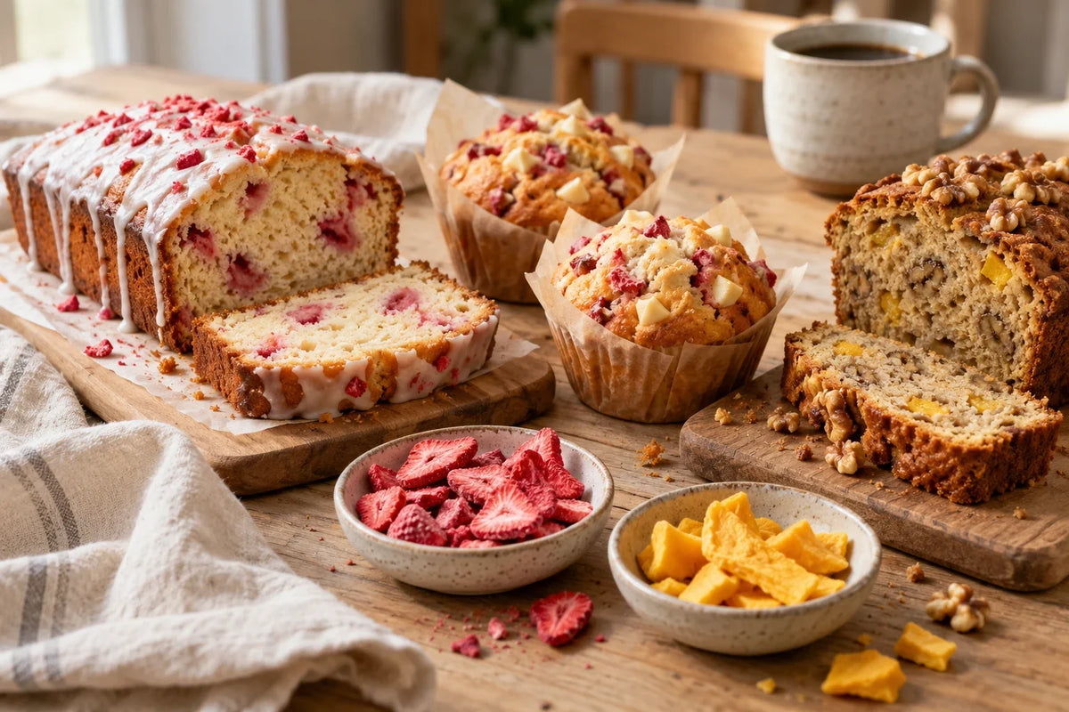 Backen mit gefriergetrockneten Früchten: Die besten Rezepte für Kuchen, Muffins & Brot