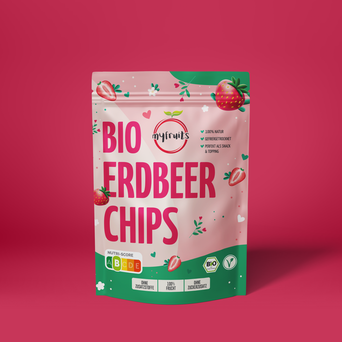 Erdbeerchips, Bio, gefriergetrocknet