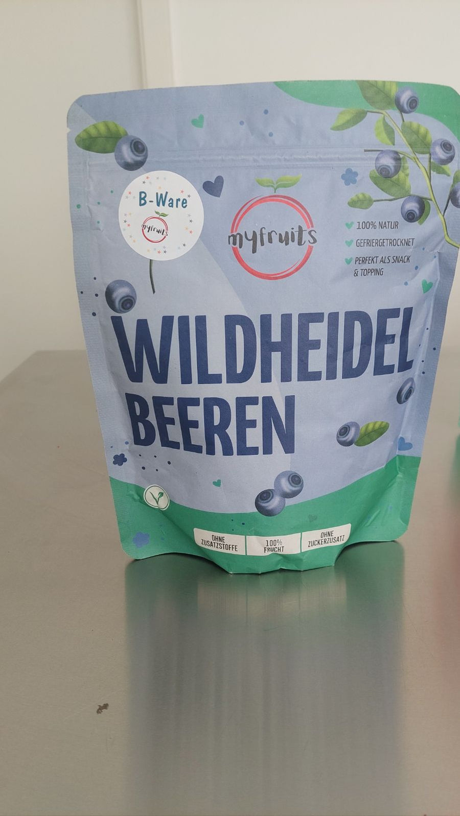 B-Ware Gefriergetrocknete Wildheidelbeeren 70g (Kurzes MHD).