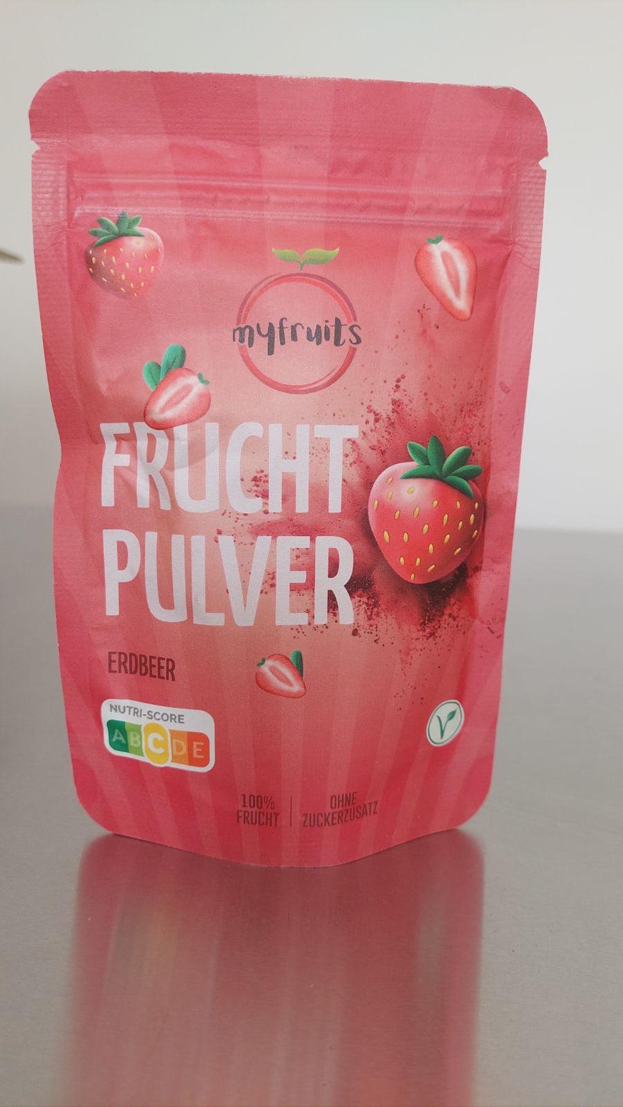 B-Ware Erdbeer Fruchtpulver 50g (Kurzes MHD).