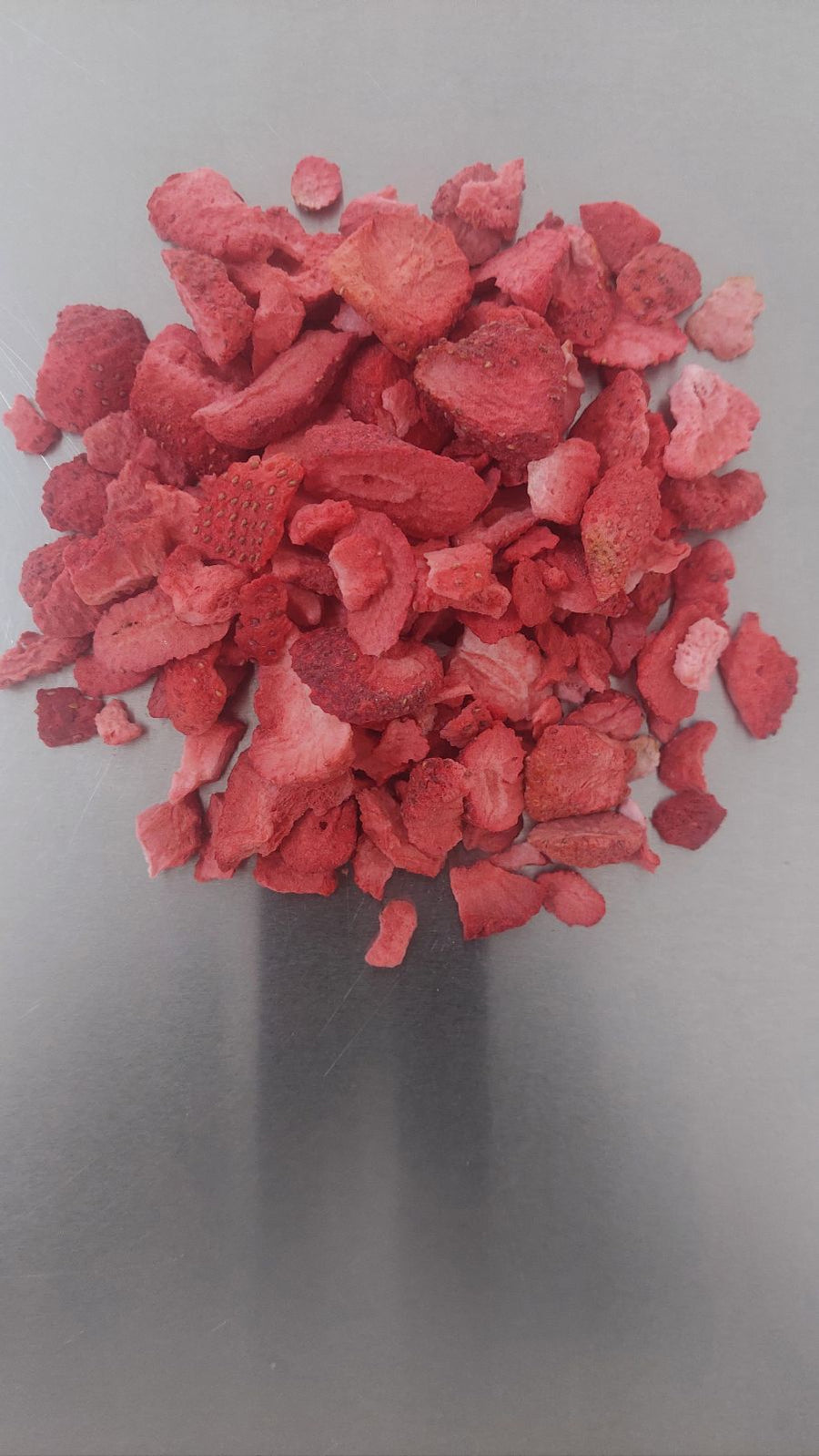 B-Ware Gefriergetrocknete Erdbeerchips 200g (Bruchware).