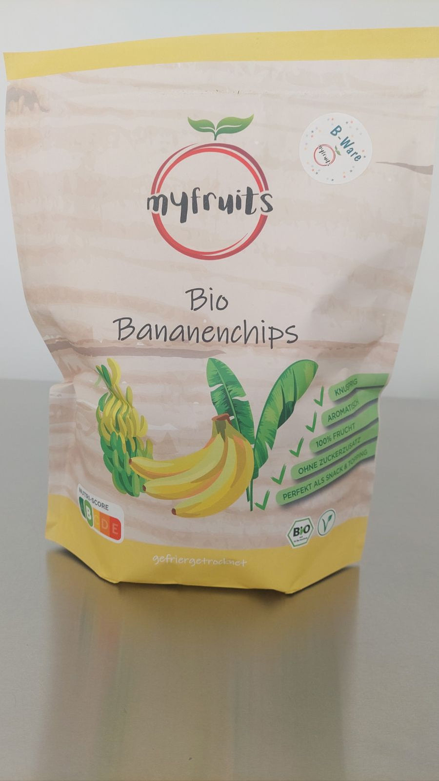 B-Ware Gefriergetrocknete Bio Bananenchips 300g (Reststücke).