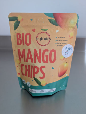 B-ware Gefriergetrocknet Bio Mangochips 100g (Bruchware).