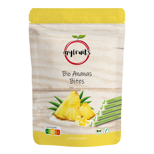 Ananas Bites, Bio, gefriergetrocknet