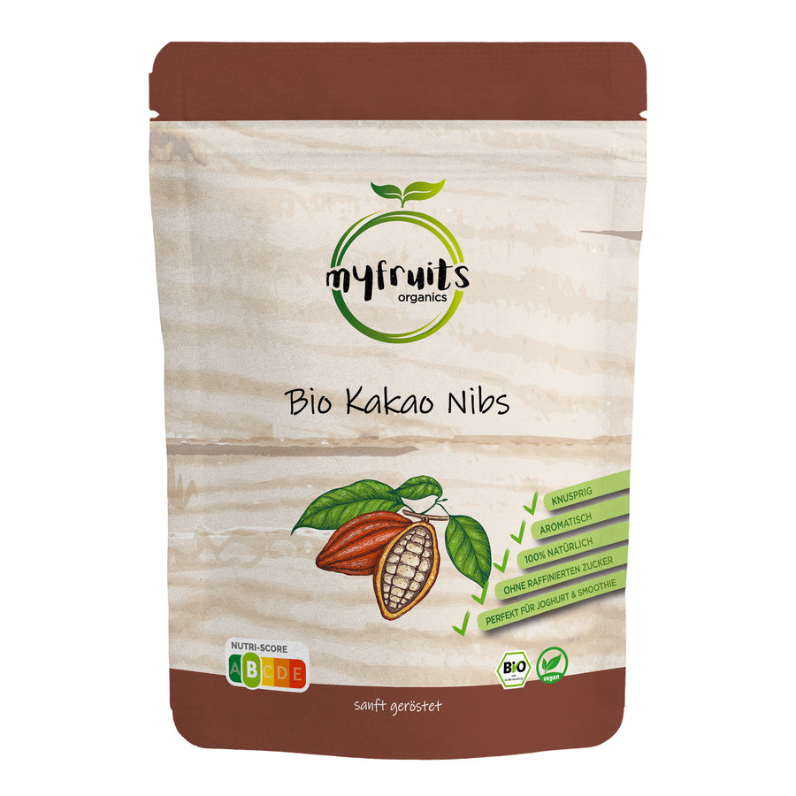Kakao Nibs, Bio, getrocknet.