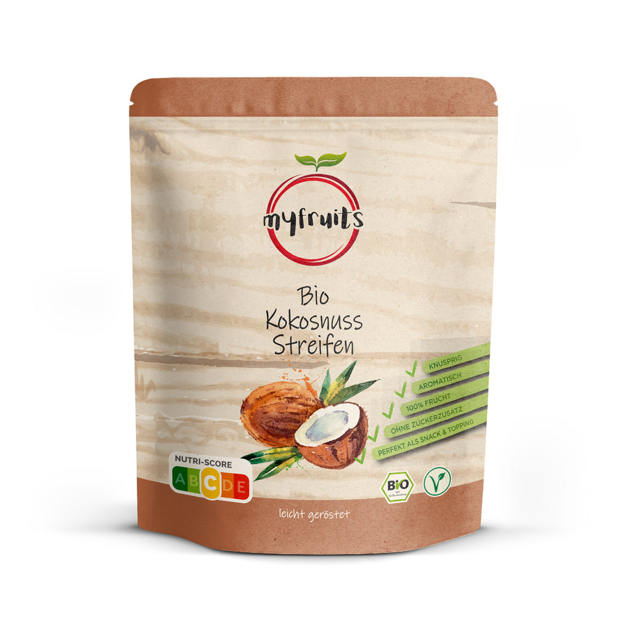 Kokosnootreepjes, bio, gedroogd