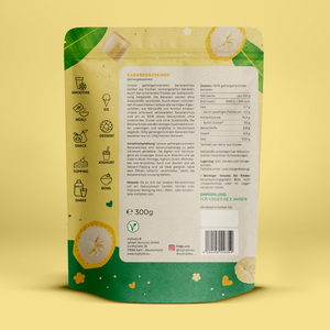 Bananenchips, gefriergetrocknet