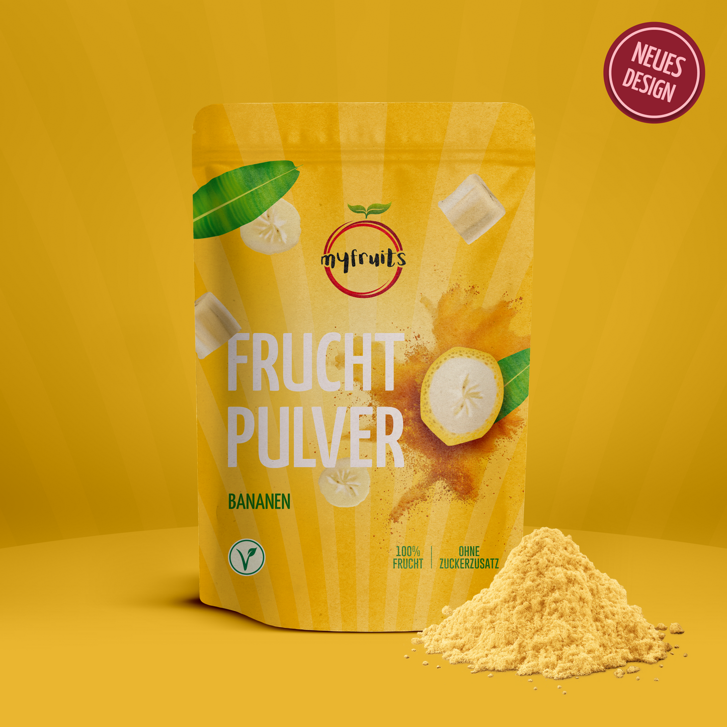 Bananen Fruchtpulver.