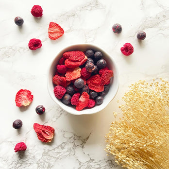 Gefriergetrockneter Beeren-Mix - Happy Morning to go, B-Ware.