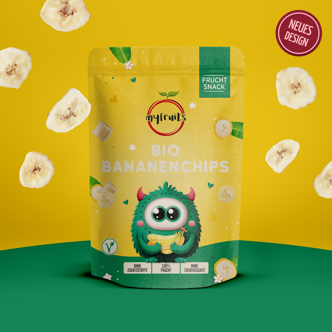 Bananenchips, Bio, gefriergetrocknet