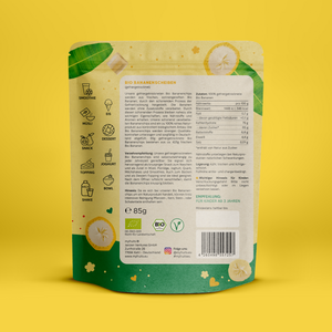 Bananenchips, Bio, gefriergetrocknet