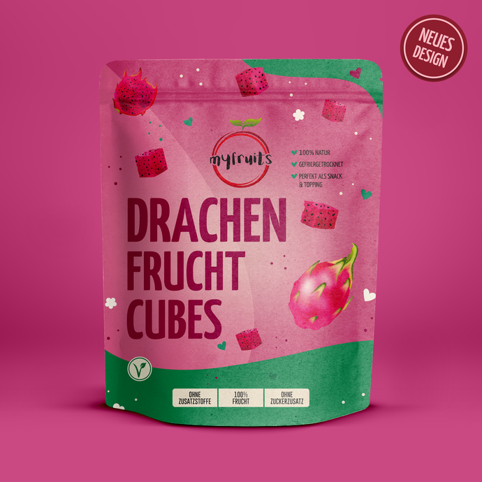 NEU - Drachenfrucht Cubes, gefriergetrocknet