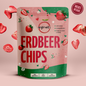 
                  
                    Gefriergetrocknete Erdbeerchips.
                  
                
