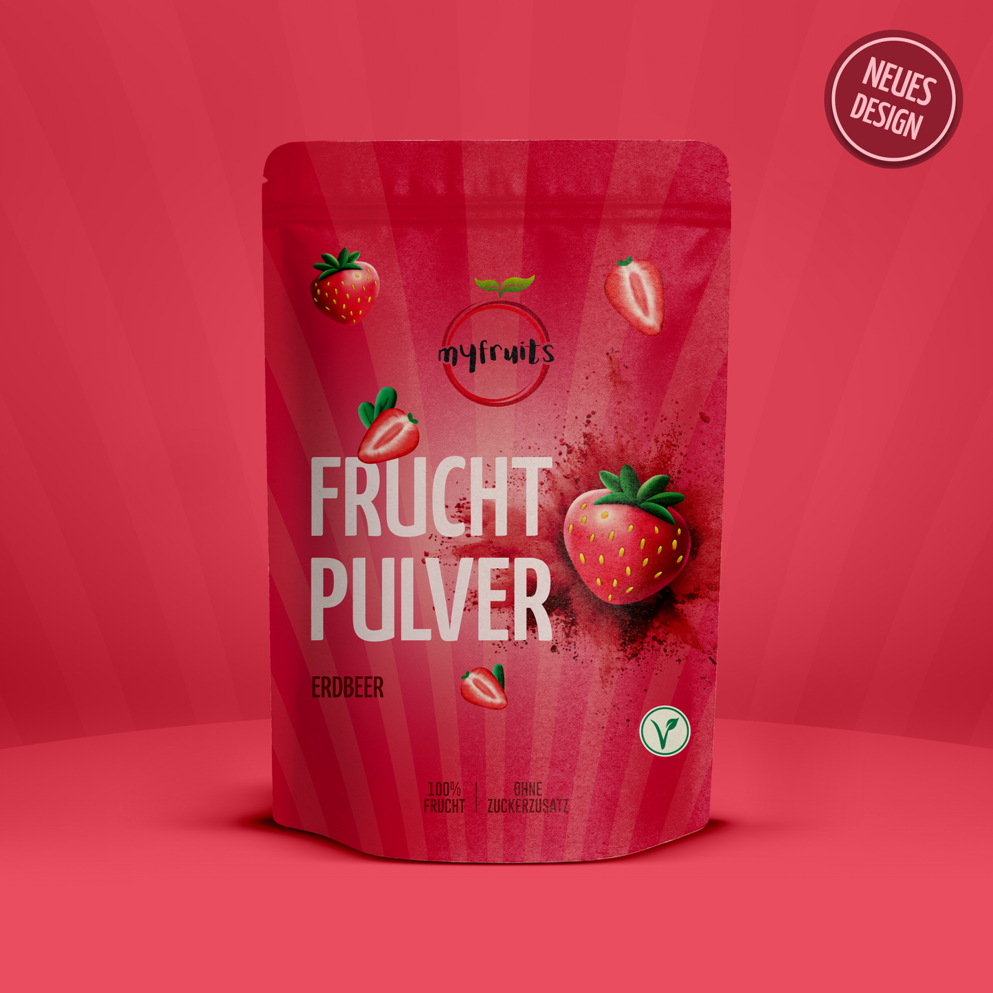 Erdbeer Fruchtpulver.