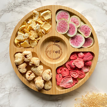 Snackteller aus Bambus.