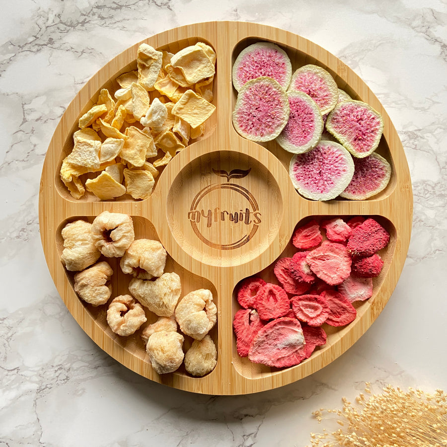 Snackteller aus Bambus.