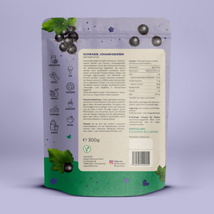 Schwarze Johannisbeeren, gefriergetrocknet