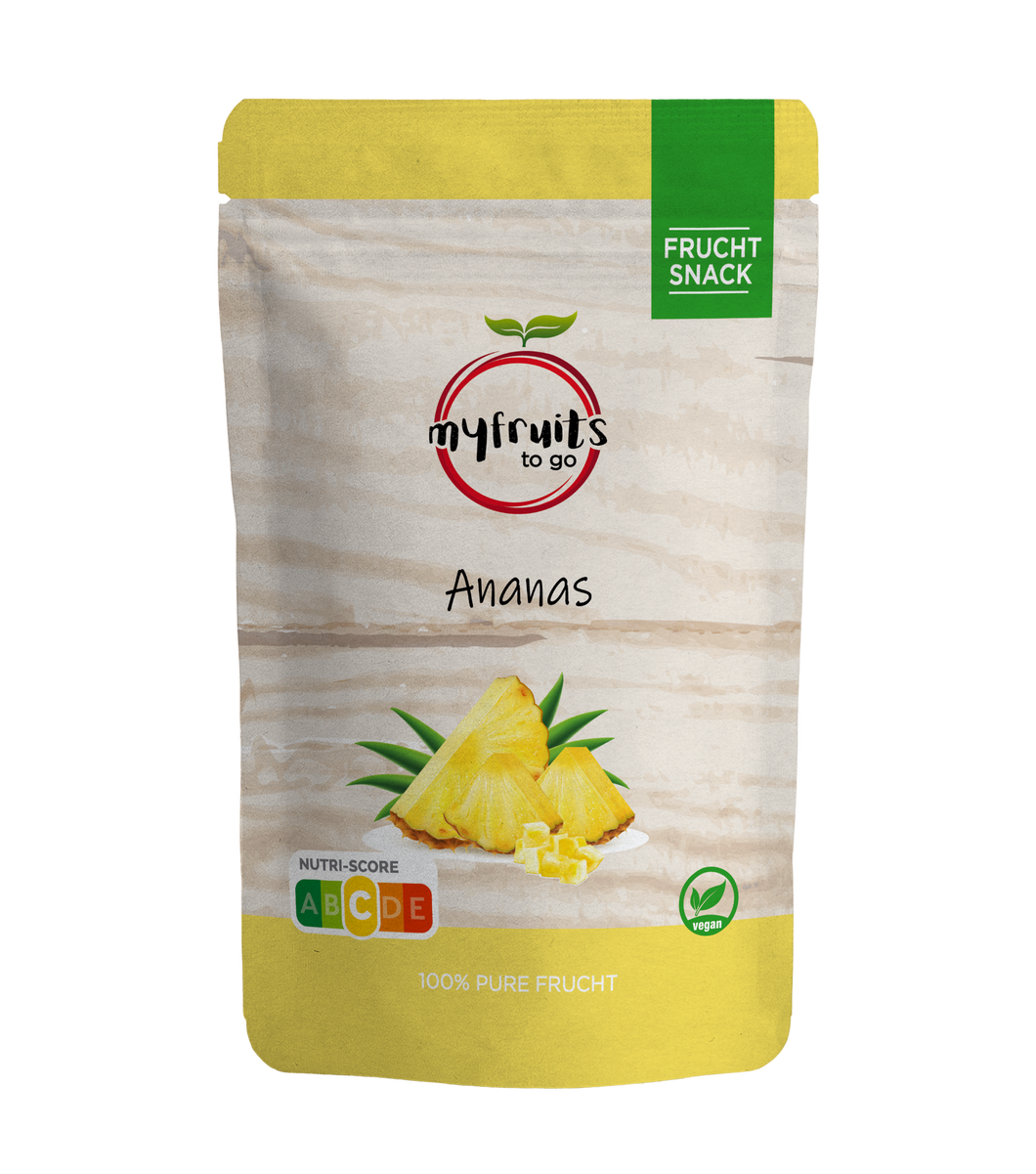 bio ananasbites ananas ananaschips gefriergetrocknet to go fruchtsnack 