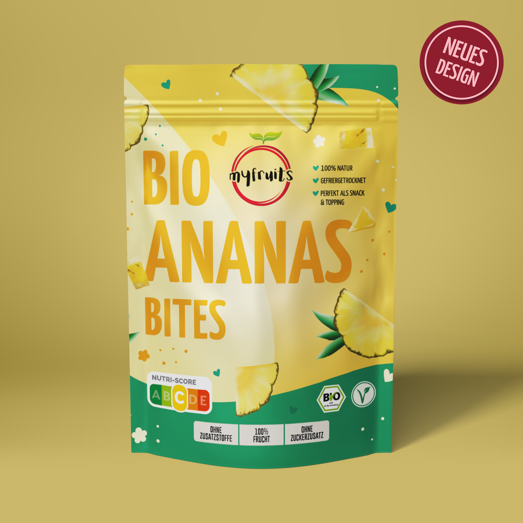 Ananas Bites, Bio, gefriergetrocknet