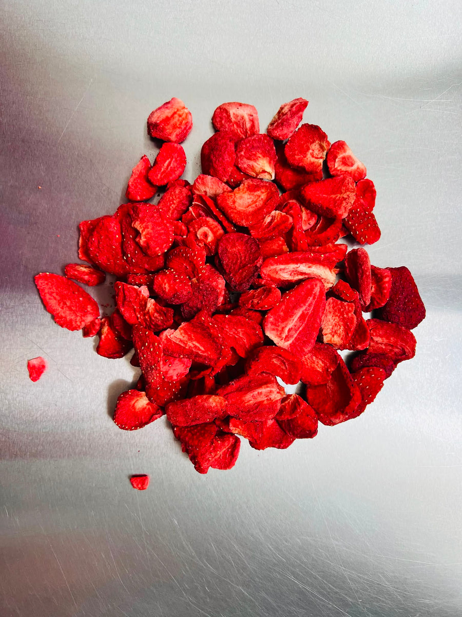 B-Ware Gefriergetrocknete Erdbeeren (Bruchstücke) 200g.