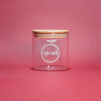 Vorratsglas mit Bambusdeckel 600ml.