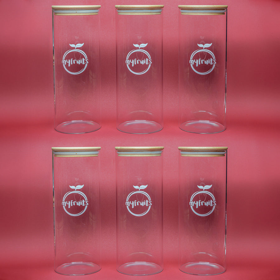 Vorratsglas mit Bambusdeckel 1700ml.