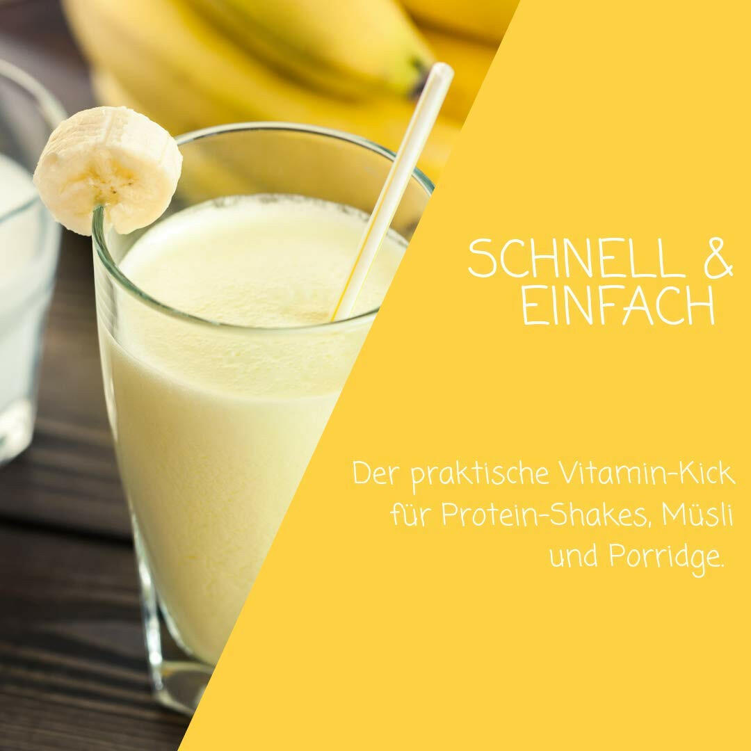 Bananen Fruchtpulver.