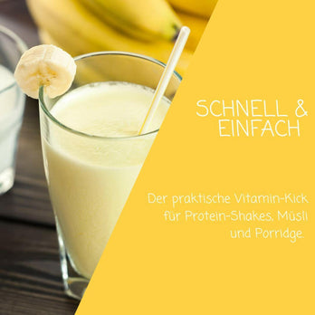 Bananen Fruchtpulver.