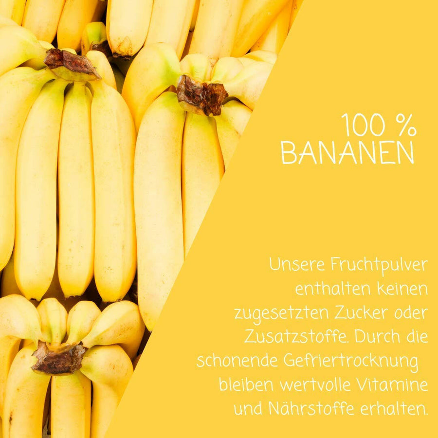 Bananen Fruchtpulver.