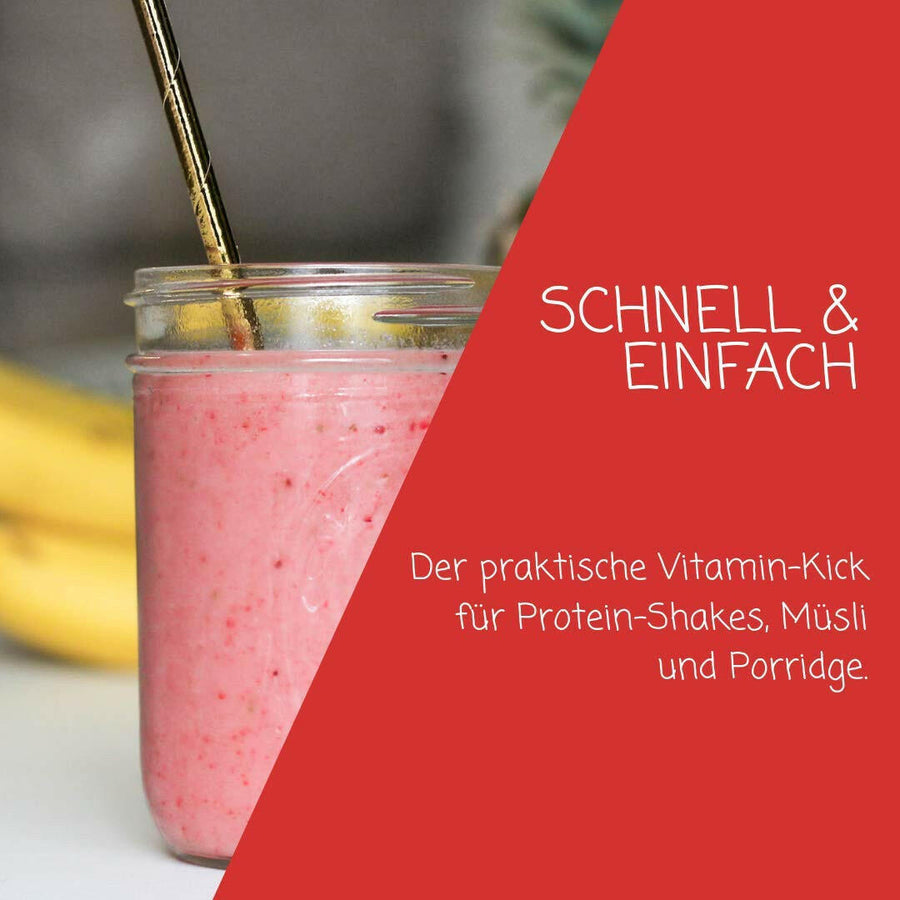 Erdbeer Fruchtpulver.