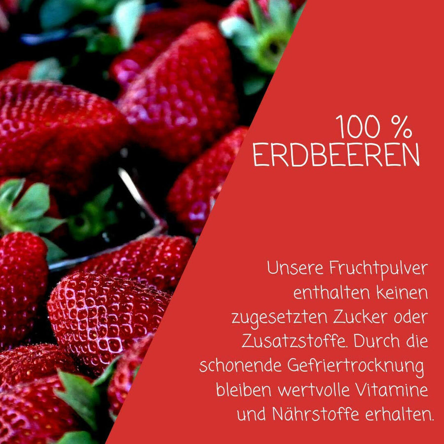 Erdbeer Fruchtpulver.