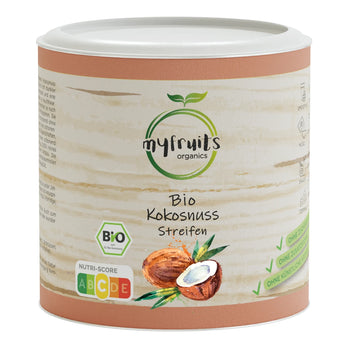 Kokosnuss Streifen, Bio, getrocknet.